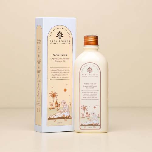 Baby Forest Narial Tailam- Organic Cold Pressed Coconut Oil - 200 ml