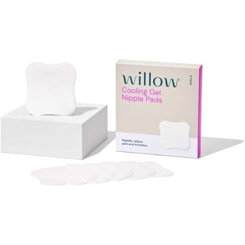Willow Cooling Gel Nipple Pads, 6-count