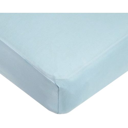 TL Care Supreme 100% Natural Cotton Jersey Knit Mini Crib Sheet, Blue, 24" x 38", Soft Breathable, for Boys and Girls