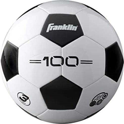 Amazon.com : Franklin Sports Soccer Balls - Size 3 F-100 - Youth Soccer Ball, White/Black : Sports & Outdoors
