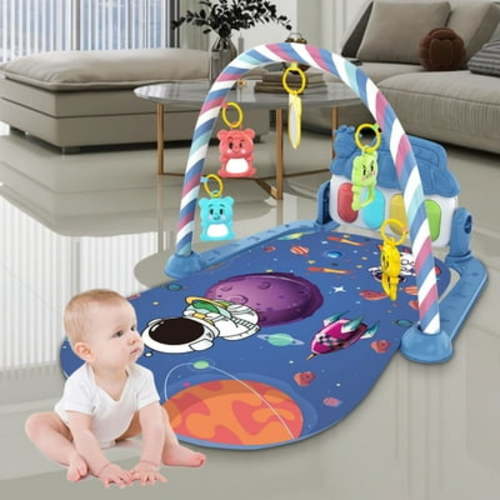 Baby Play Mat Baby Toys Tummy Time Mat Baby Activity Center for Newborn Infant Toys Piano Baby Gym Mat Tummy time Toys Music & Light Baby Boy Girl Gifts for Baby Toys 0-6 6-12 Months