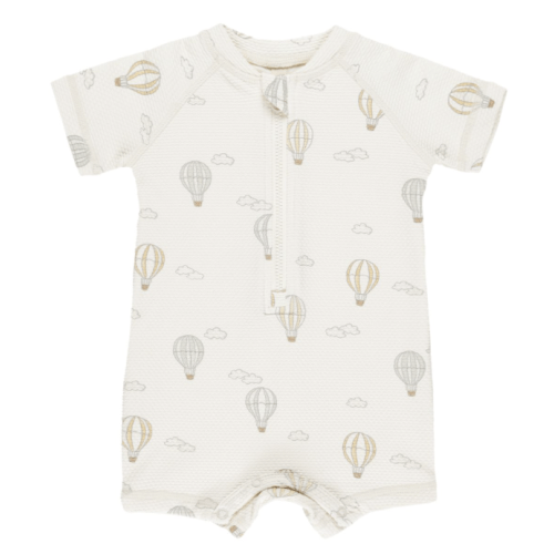 Zip Rashguard One-Piece - Hot Air Balloons
