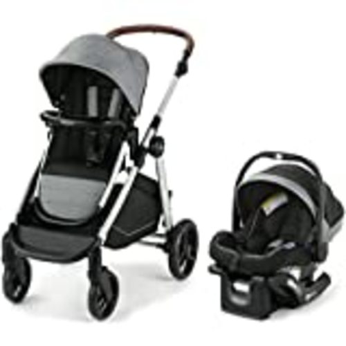 Graco Modes Pramette Travel System, Includes Baby Stroller with True Pram Mode, Reversible Seat, One Hand Fold, Extra Storage, Child Tray and SnugRide 35 Infant Car Seat, Ellington