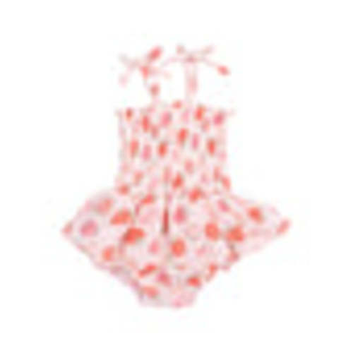 Smocked Bubble w/ Skirt, Strawberry Bliss – SpearmintLOVE