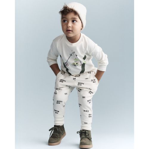 Toddler City Park™ Jogger Pant in Snow Day Print - Cream - Otter Avenue | Carter's