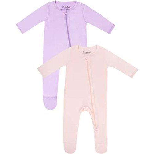 Amazon.com: Bamboo Pajamas,Unisex Baby One-Piece Footies,2-Way Zip closure: Clothing, Shoes & Jewelry
