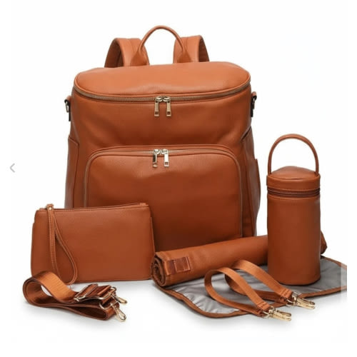 Sofia Faux Leather Nappy Bag