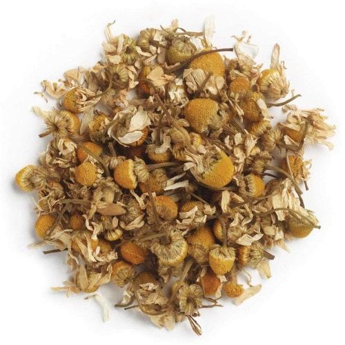 Frontier Co-op Organic German Whole Chamomile Flowers, 1-pound Bulk Bag, Makes Relaxing/Calming Tea, Kosher, Non Irradiated
