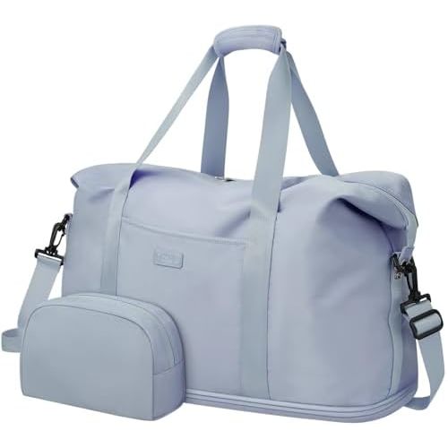 Expandable Travel Duffle Bags Weekender Overnight Bags for Women Men Hospital Bag for Women Labor Delivery with Toiletry Bag Waterproof