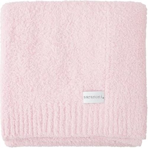 SARANONI Bamboni Luxury Baby Blanket | Cozy & Soft Plush Receiving Blankets | Perfect for Girls & Infant Baby Boy Blankets | Light Pink - 30” x 40”