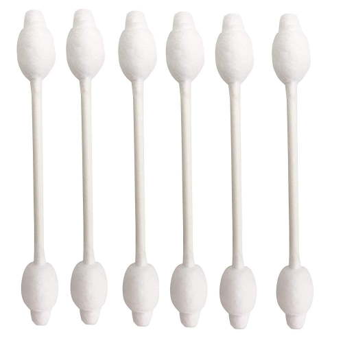 Baby Cotton Swabs, Organic Chlorine-Free Safety Swabs for Kids or Newborn Babies, 100% Biodegradable Gentle Baby Qtips, Cruelty-Free & Hypoallergenic Children Cotton Buds (4 packs of 55 ct. Total 220)