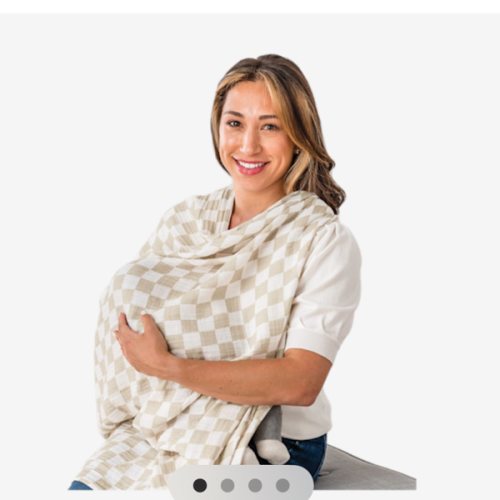 Itzy Ritzy Breastfeeding Boss Multi-Use Cover – A Nursing Cover, Swaddle, Car Seat Wrap, Tummy Time Mat & Burp Cloth All in One – Made of Soft Muslin Fabric & Measures 47” x 47” (Checkerboard)