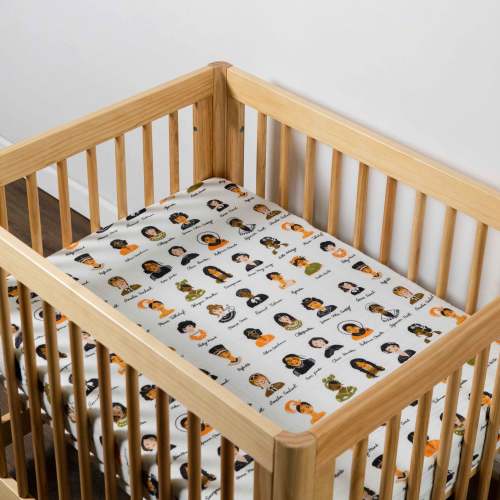 Babyletto All-Stages Midi Crib Sheet in GOTS Certified Organic Muslin Cotton