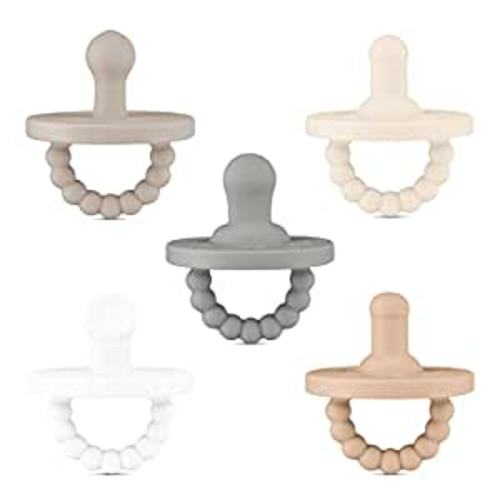 Amazon.com : Ryan & Rose Cutie PAT Pacifier Teether (Starter Kit, Neutral) : Baby