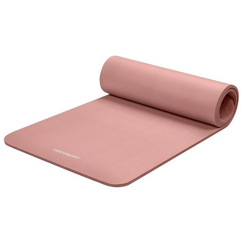 Retrospec Solana Yoga Mat 1/2" Thick w/Nylon Strap for Men & Women - Non Slip Exercise Mat for Yoga, Pilates, Stretching, Floor & Fitness Workouts