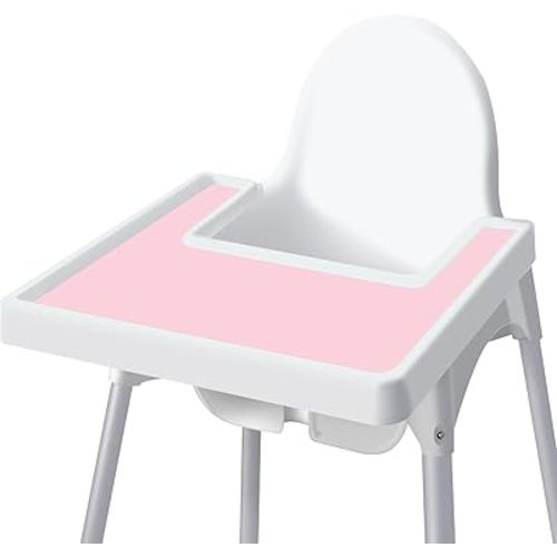 BlueBark Chair Placemat for Antilop Baby High Chair, Silicone Placemats, Stain Resistant Non-Slip High Chair Tray Foods Placemat for Girls/Boys, Baby, Toddler (1Pcs Peach)