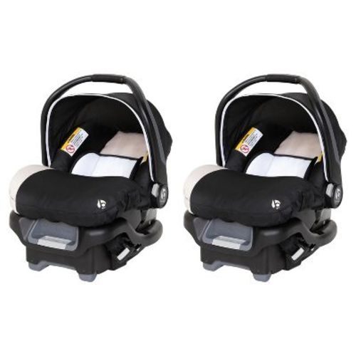 Baby Trend Ally Newborn Baby Infant Car Seat Carrier Travel System with Harness and Extra Cozy Cover for Babies Up to 35 Pounds, Modern Khaki (2 Pack)
