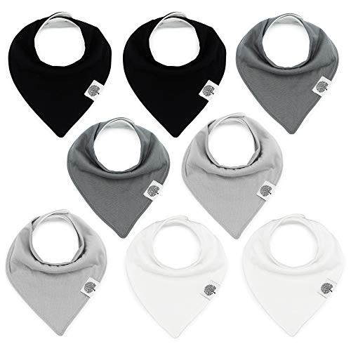 Parker Baby Bandana Drool Bibs 8 Pack Baby Bibs for Boys, Girls, Unisex - Soft & Stylish Teething Bibs for Babies