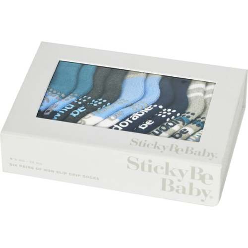 Jack Baby Boy Box 6 Pack - Sticky Be Socks | Maisonette