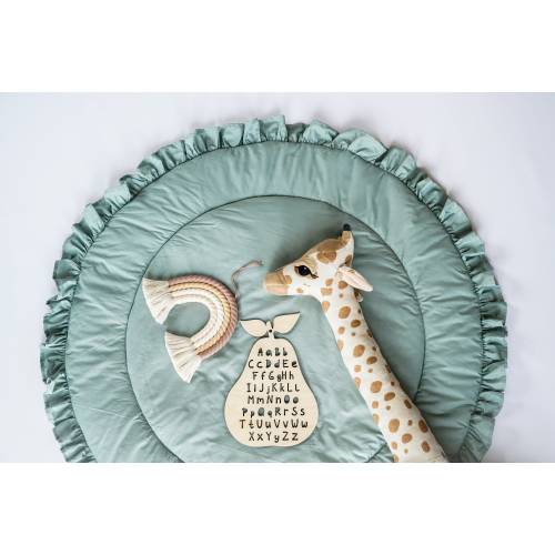 Baby play mat, Round Nursery rug, Ruffled Baby activity mat, Play mat baby, Teepee play mat, Padded play mat