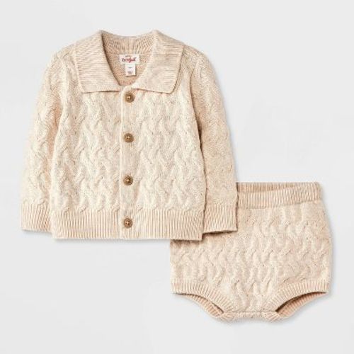 Baby Boys' Sweater Set - Cat & Jack™ Beige, Size: Newborn