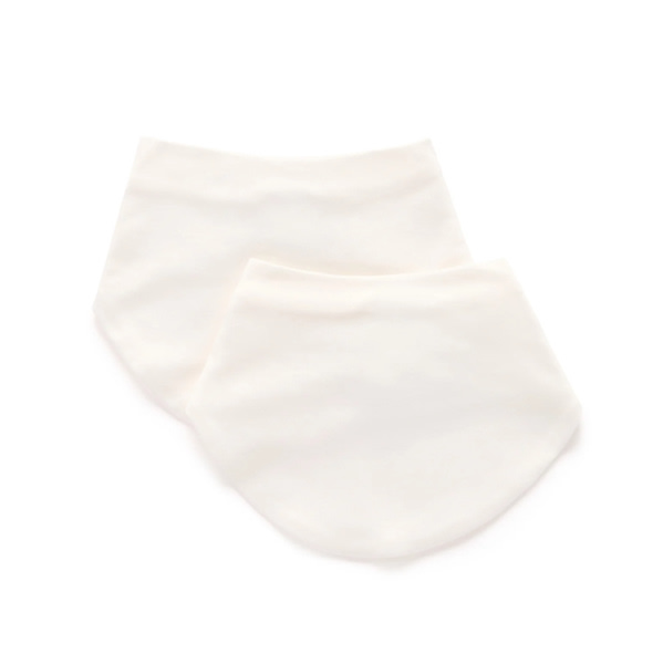 Cream 2 Pack Dribble Bib - Baby Accessories - Purebaby - Purebaby