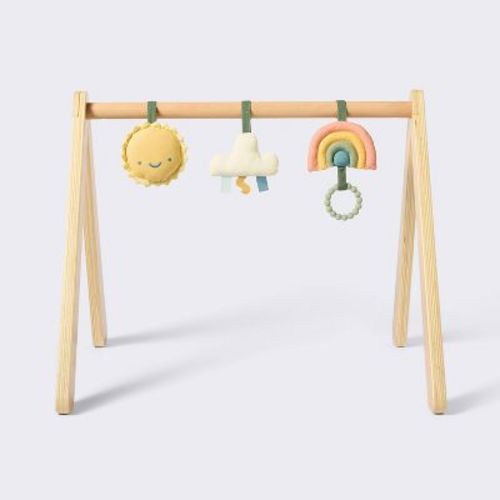 Wood Play Gym + Hanging Toys Set - Cloud Island™