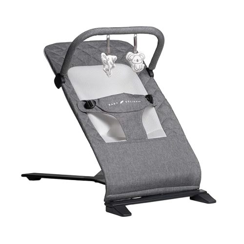 Baby Delight Alpine Deluxe Portable Baby Bouncer | Infant | 0-6 Months | 100% GOTS Certified Organic Cotton Fabric | Organic Sage