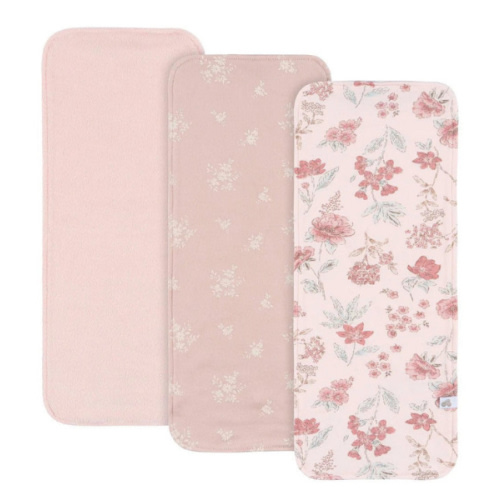 Just Born - Burp Cloths 3 Pack - Pink