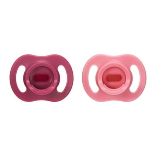 Tommee Tippee Ultra-light StayPut Pacifier, 6-18m, One-Piece Silicone Design, 2 Pack