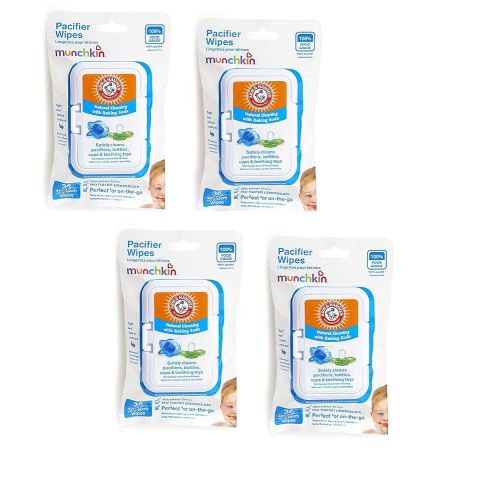 Munchkin Arm & Hammer Pacifier Wipes (4 Packs of 36 wipes each)