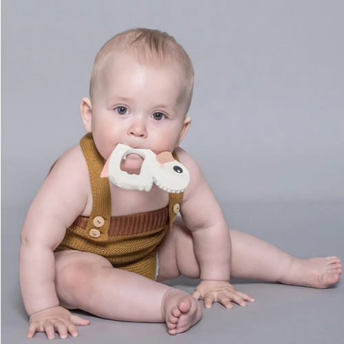 Kawan Duck Teether in Natural Rubber -