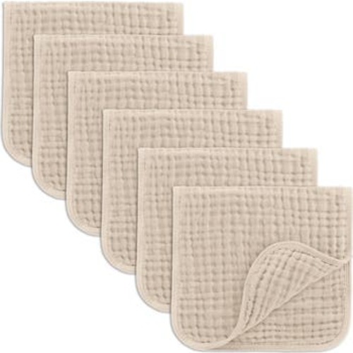 Muslin Burp Cloths - Pack of 6