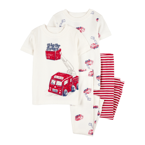 Toddler 4-Piece Fire Truck Cotton Pajamas - Carter's | Carter's