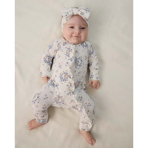 Little Sleepies Lullaby Sky Ruffle Zippy - 0-3 months