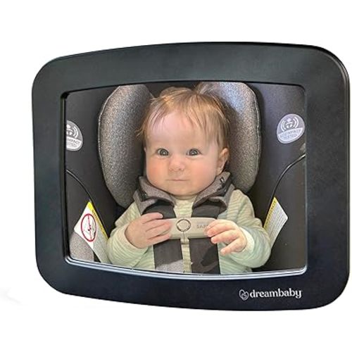 Dreambaby 360° Adjustable Rear Facing Baby Car Mirror - Wide Angle, Clear View Backseat Infant Mirror for Car