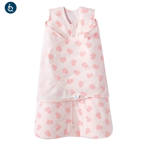 Rose Toss Blush Cotton Swaddle - Newborn | HALO