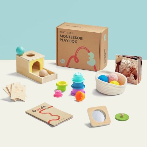 Tiny Land® Montessori Toys Set For Newborns ( 7-9 Month )