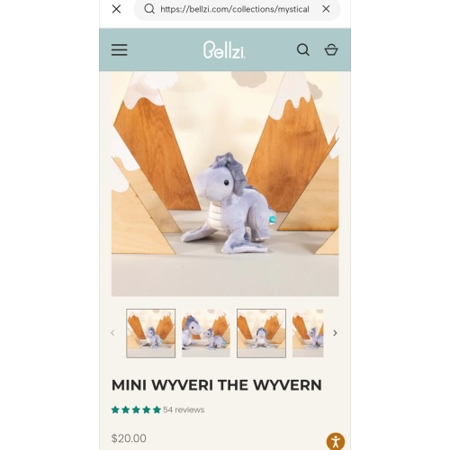 Mini Wyveri the Wyvern - Dragon Stuffed Animal | Bellzi
