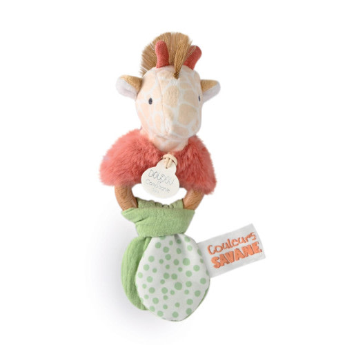 Wooden giraffe rattle