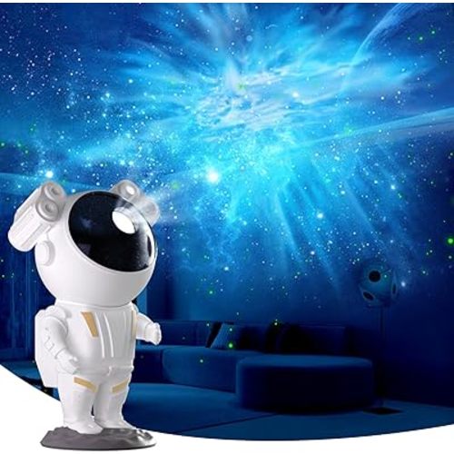 Star Projector Night Lights,Tiktok Astronaut Nebula Galaxy Lights for Bedroom,Gaming Room Décor Aesthetic,Remote Control Timing and 360°Rotation Magnetic Head
