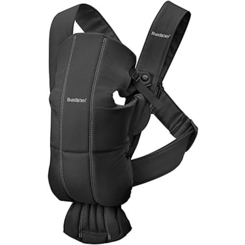 BabyBjörn Baby Carrier Mini, Woven, Black