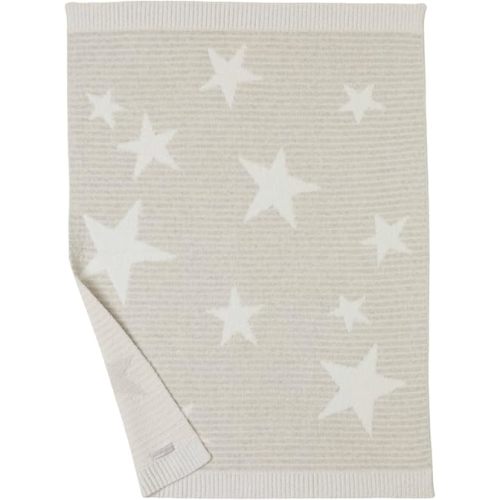 Barefoot Dreams CozyChic Cotton Star Stroller Blanket, 30" X 40" (Gray)