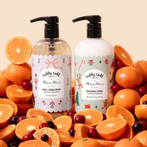 Wash + Lotion Duo - Tubby Todd x Meri Meri Cranberry Mandarin