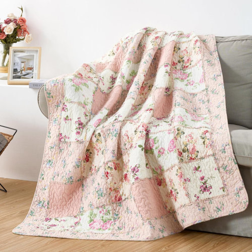 Chezmoi Collection Multicolor Reversible Cotton Patchwork Quilt Set & Reviews | Wayfair