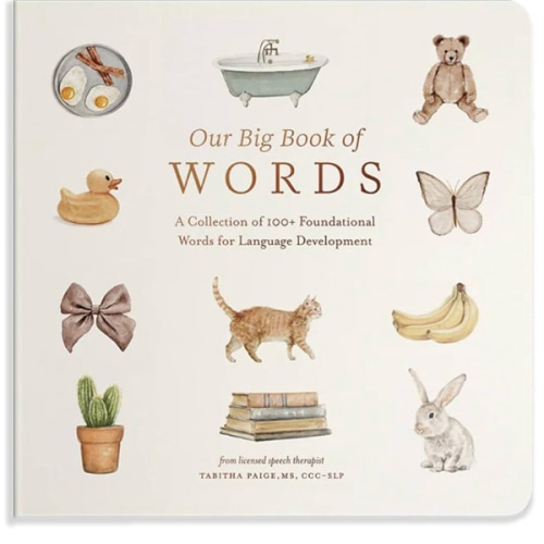 Our Big Book of First Words: A Collection of 100+ Foundational Words for Language Development (Tabitha Paige Children's Book Series)