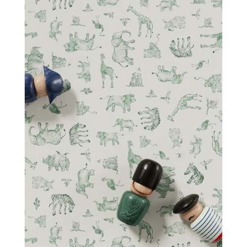 Watercolor Safari Crib Sheet Set