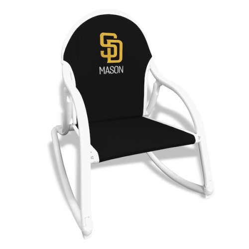 San Diego Padres Chad & Jake Black Personalized Rocking Chair