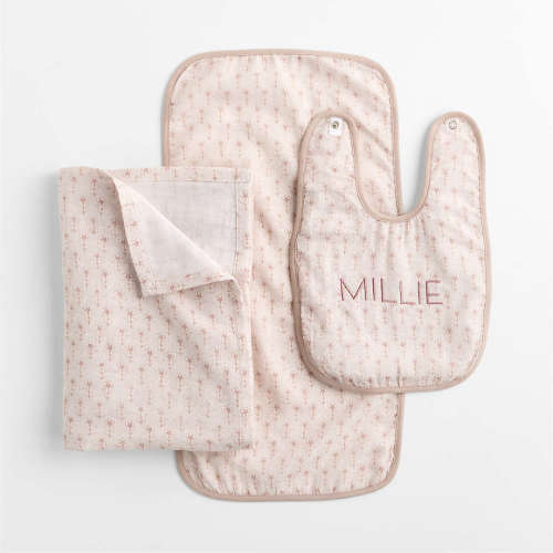 Camila Floral Printed 3-Piece Baby Gift Set
