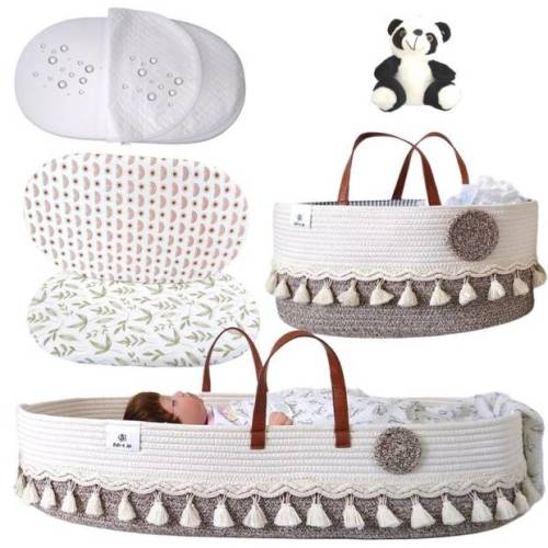 Boho Baby Bundle Changing Basket and Diaper Caddy